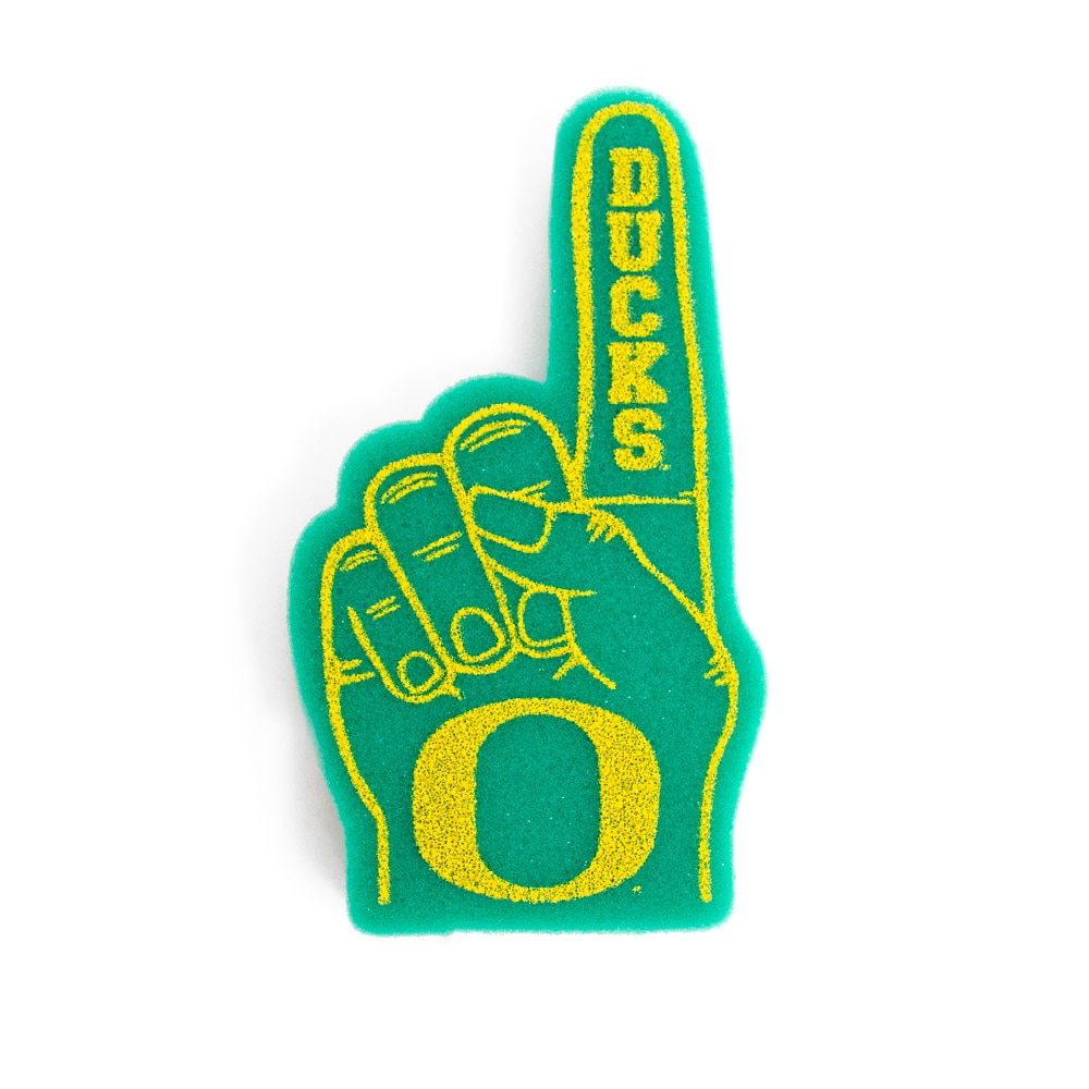 Classic Oregon O, Mini, 6.5", Foam Finger, Green